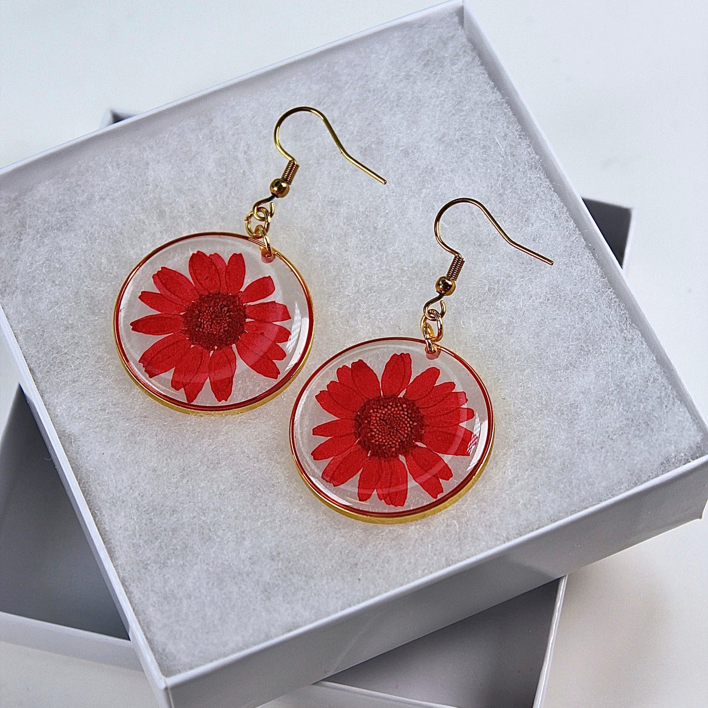 ORB Funky Earrings Red
