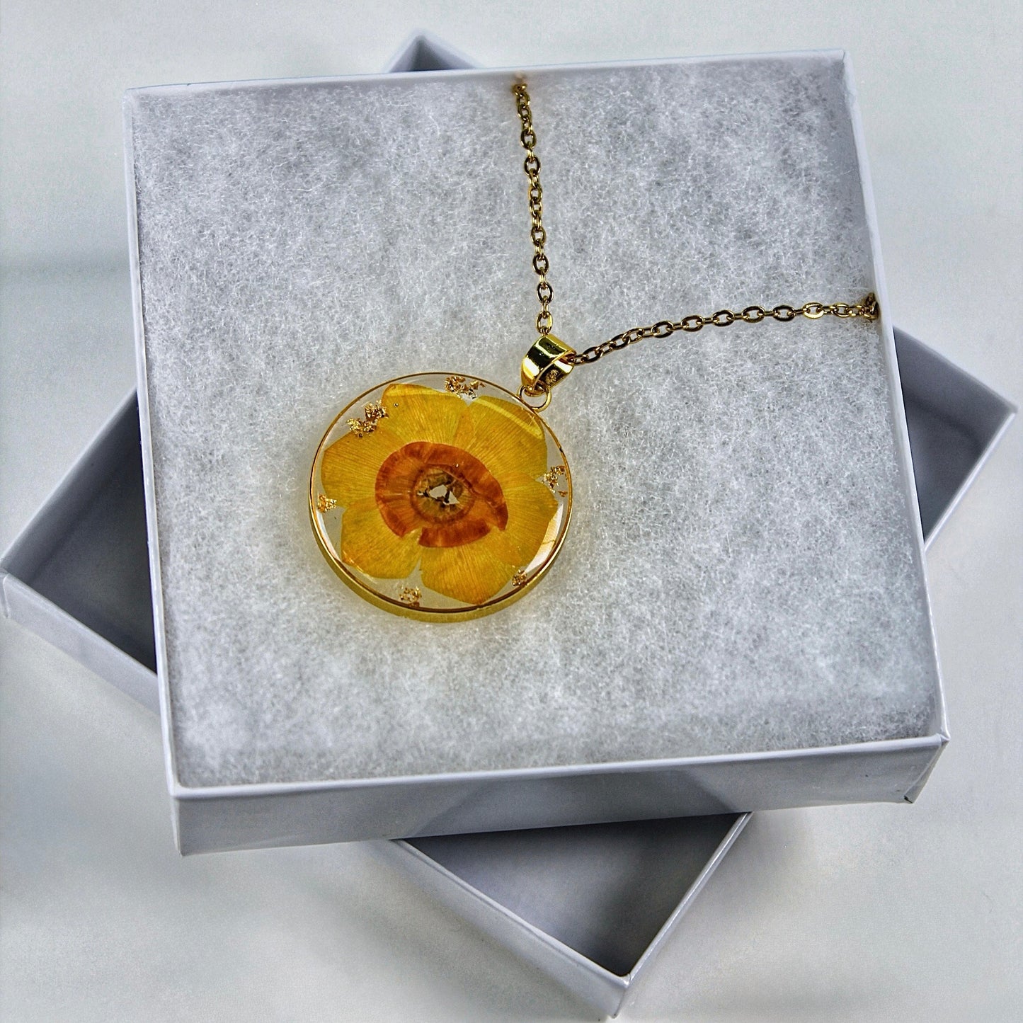 ORB Funky Yellow/Orange/Gold Necklace