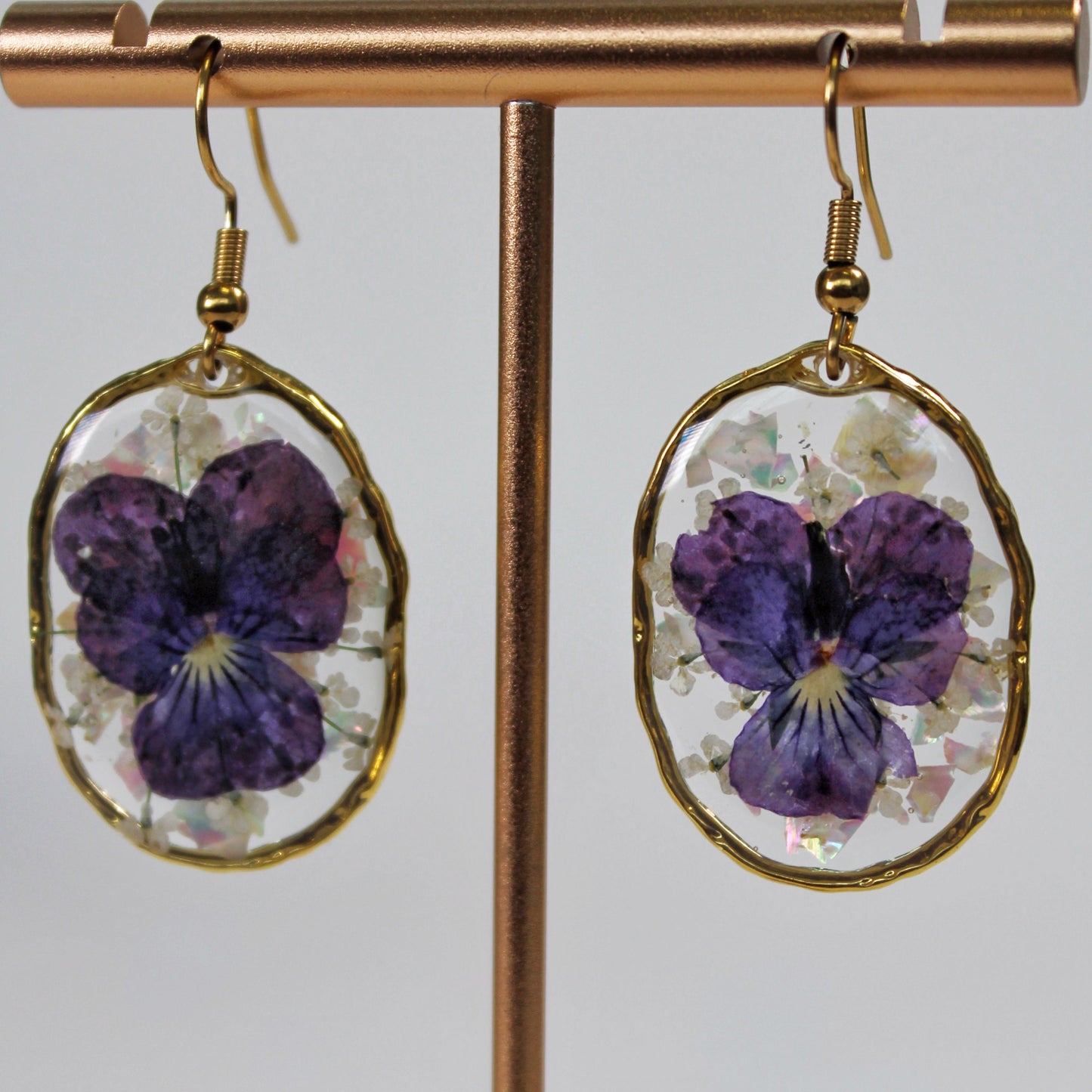 ORB Diana Earrings Purple