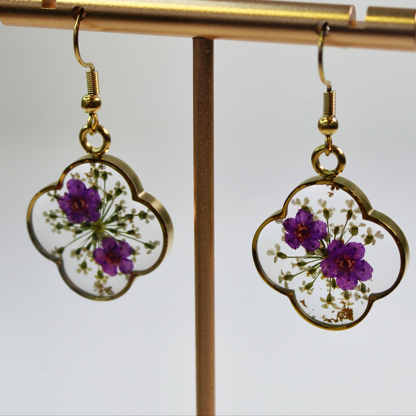 ORB Dahlia Earrings Purple