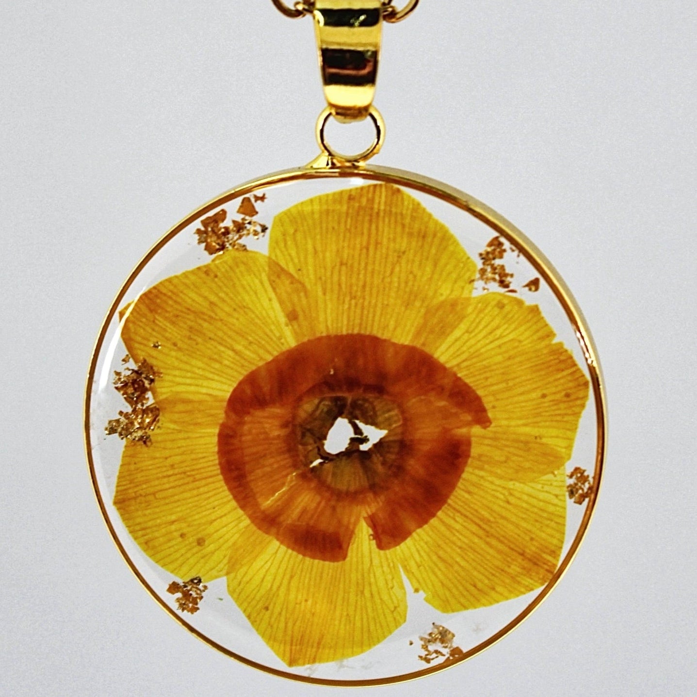 ORB Funky Yellow/Orange/Gold Necklace