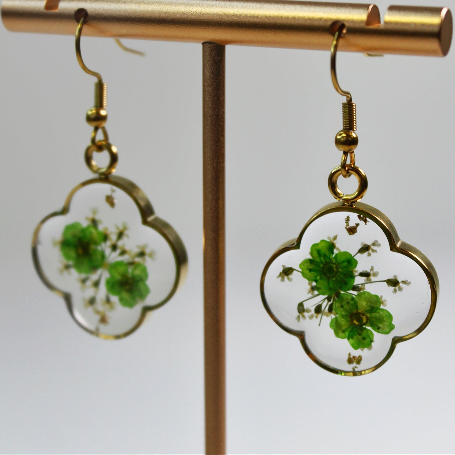 ORB Dahlia Earrings Green