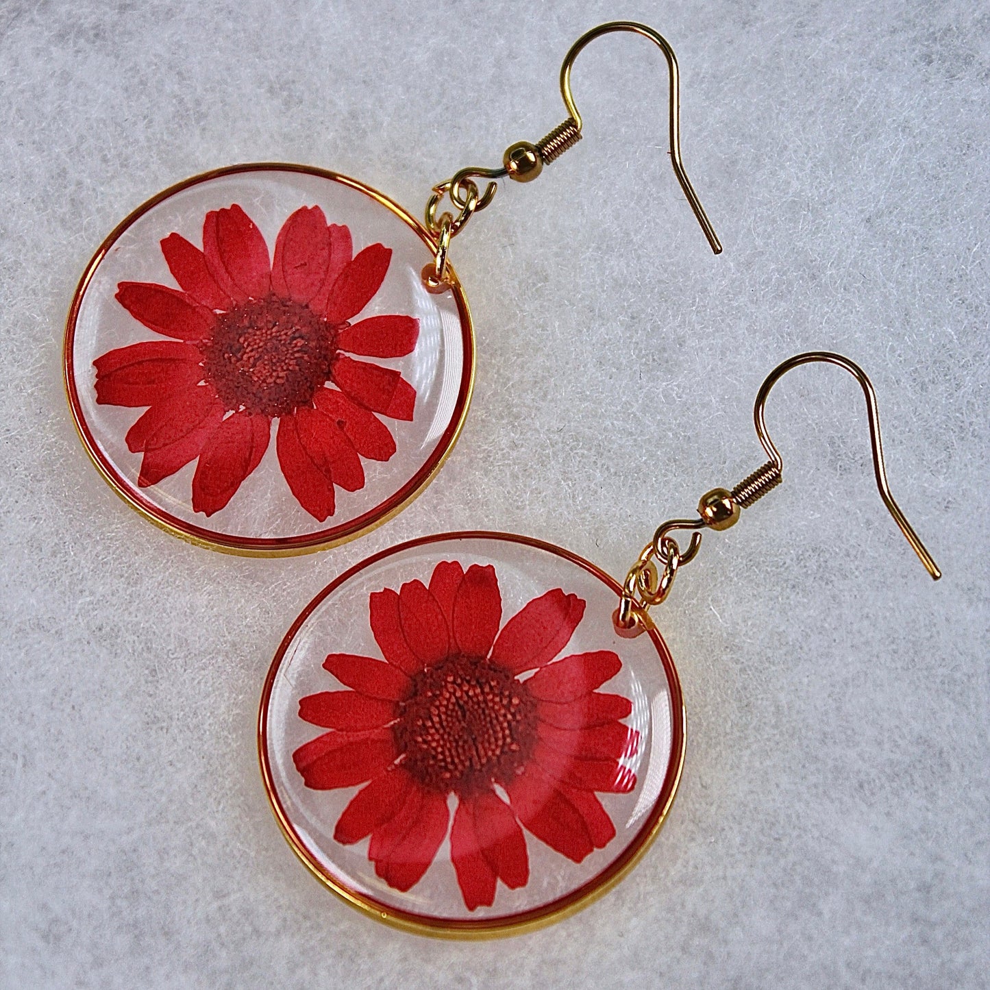 ORB Funky Earrings Red