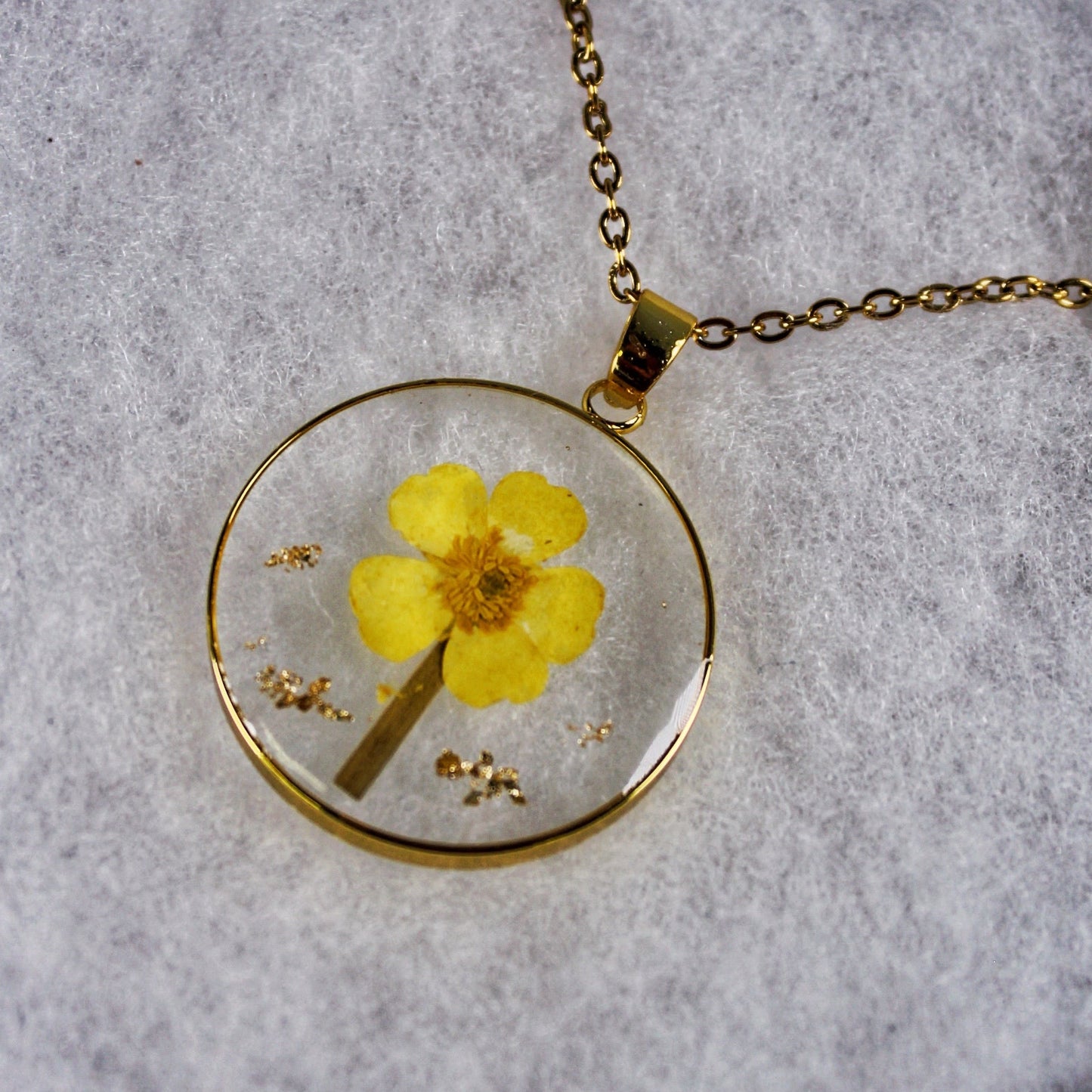 ORB Funky Yellow/Gold Necklace