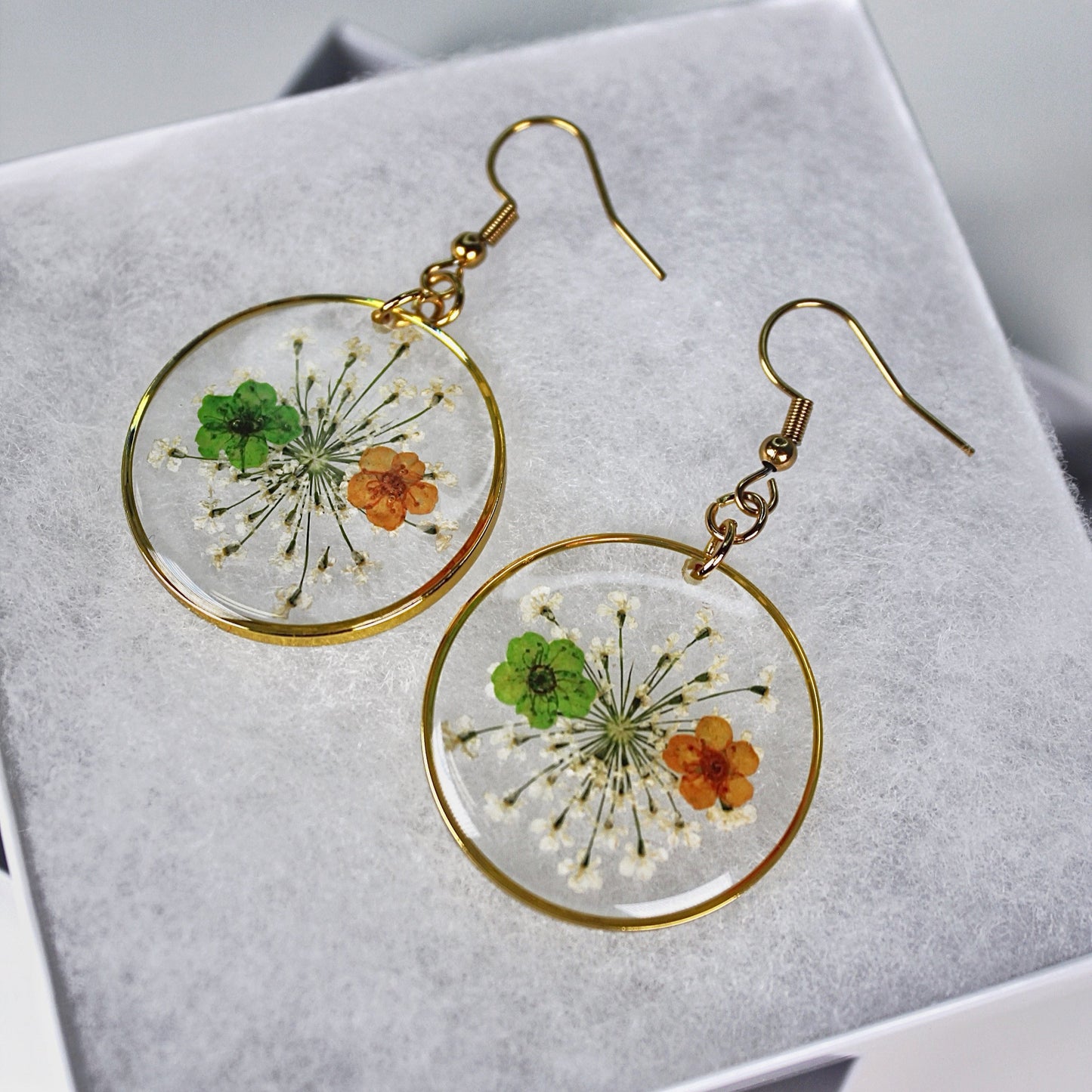 ORB Funky Earrings Green/Yellow