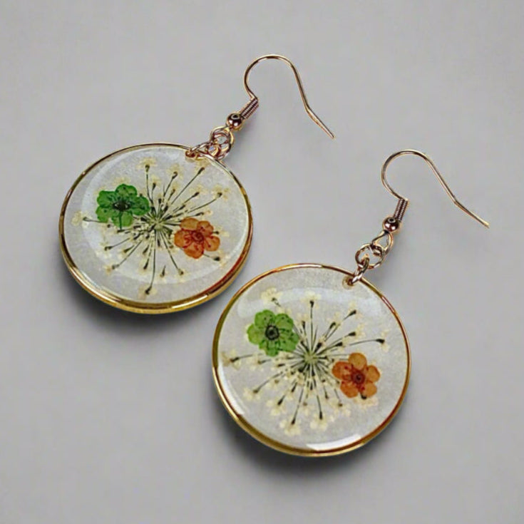 ORB Funky Earrings Green/Yellow