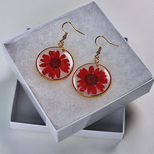 ORB Funky Earrings Red